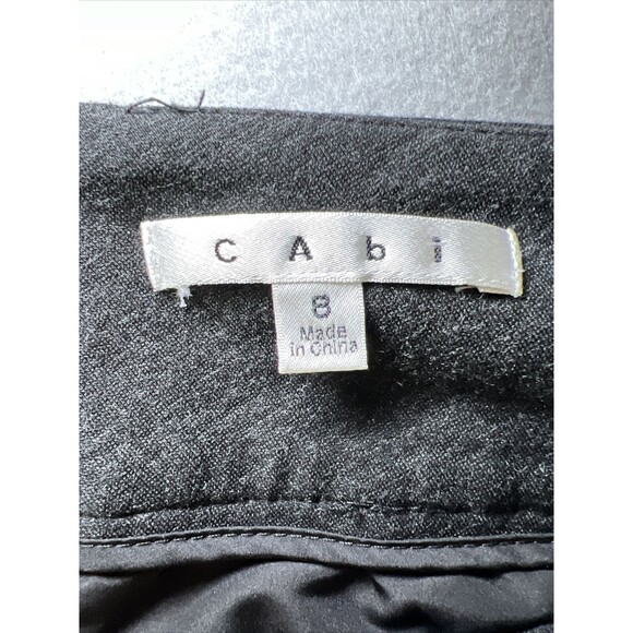 CAbi Rave Ponte Knit Dress Pants Size 8 Charcoal Gray Bootcut Stretch 542R - Picture 6 of 10